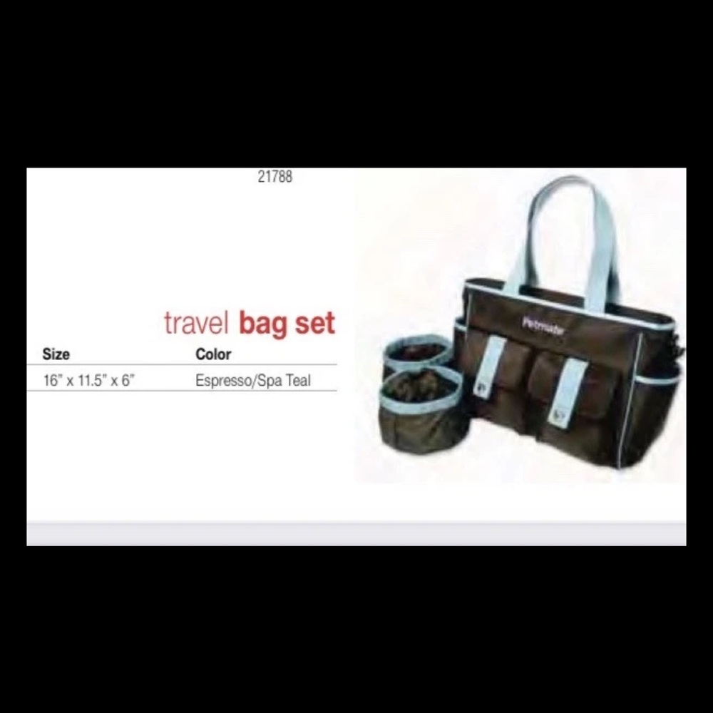Petmate Travel Bag Set